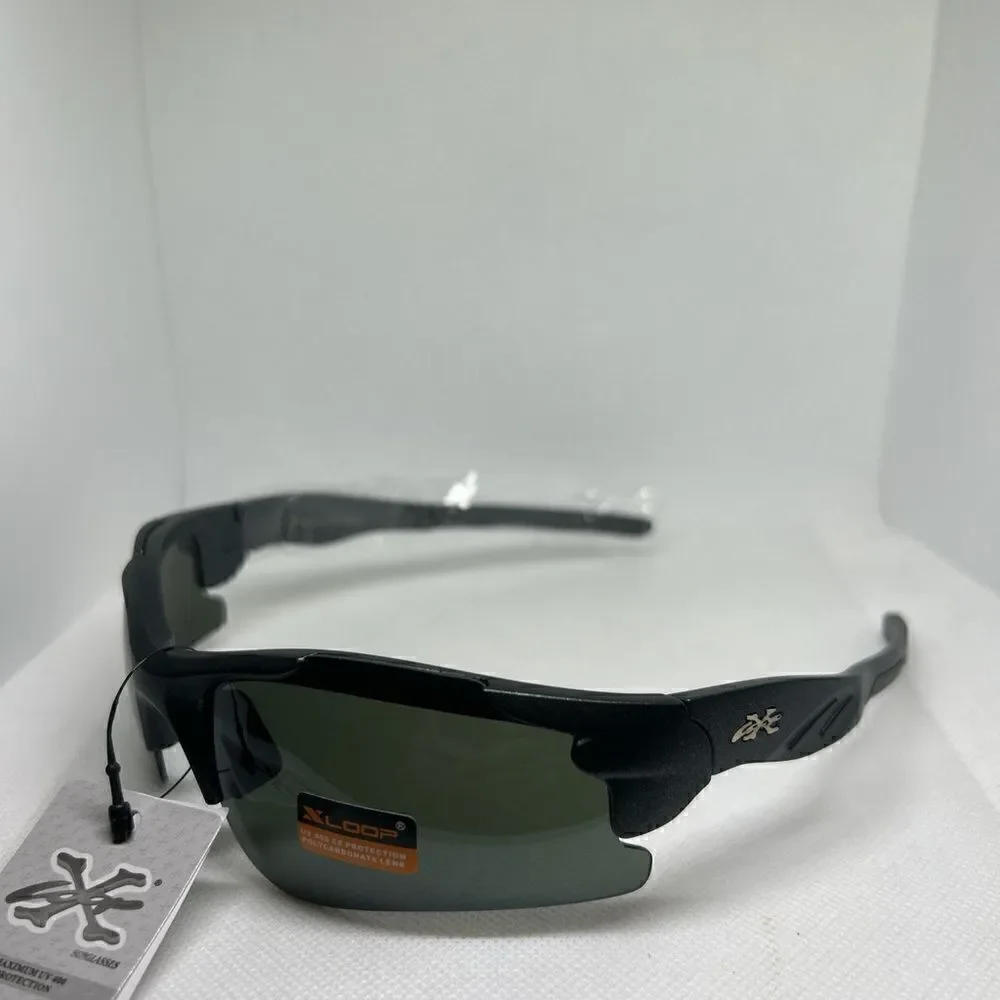 X-Loop Semi Rimless Wrap Sunglasses